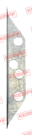 146077 Kempf Halter f. Schaufel u. Besen, Unterteil, anschraubbar an Laufsteg